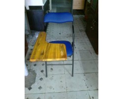 Thanh Lý Ghế Gấp Liền Bàn Mặt Gỗ